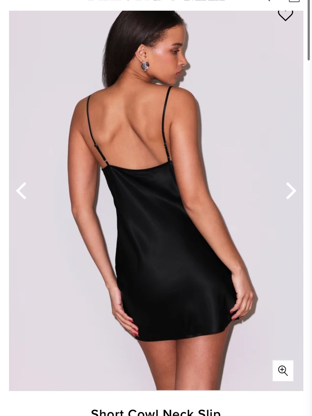 Worn Once 100% Silk Cowl Neck Slip Dress - Black - Picture 2 of 5